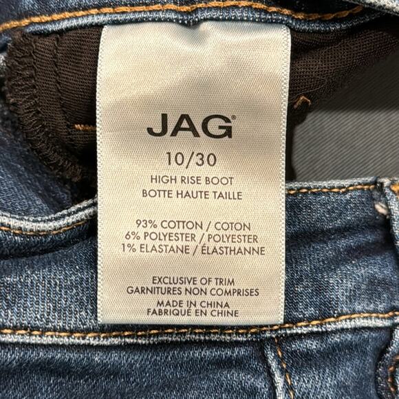 JAG Jeans High Rise Bootcut Cropped Straight Raw Hem Size 10 - Picture 8 of 8